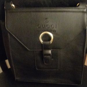 Women leather handbag black